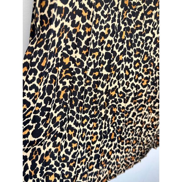 J. Crew pleated animal print skirt 0 - Picture 3 of 6
